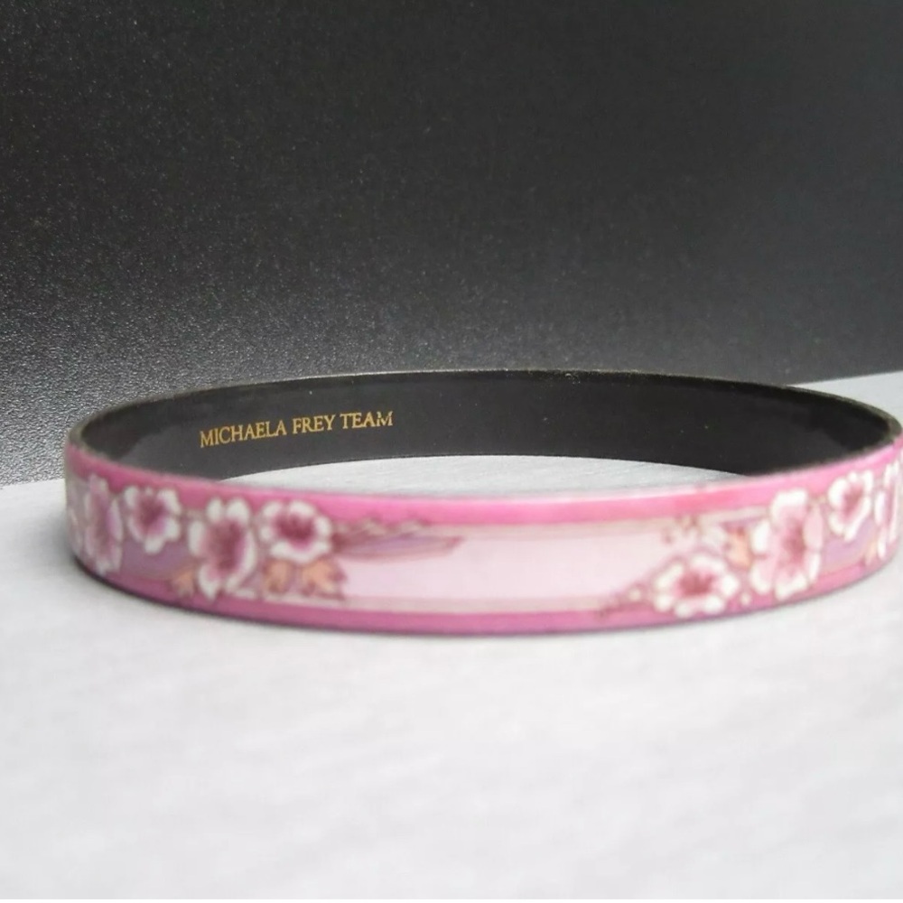 Michaela Frey Pink Floral Bangle